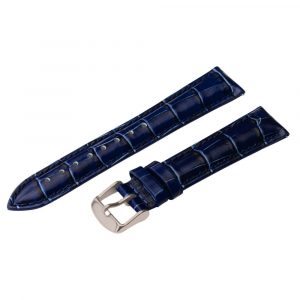 Navy Blue Croco Leather Watch Bands