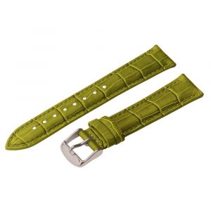 Olive Green Croco Leather Watch Bands
