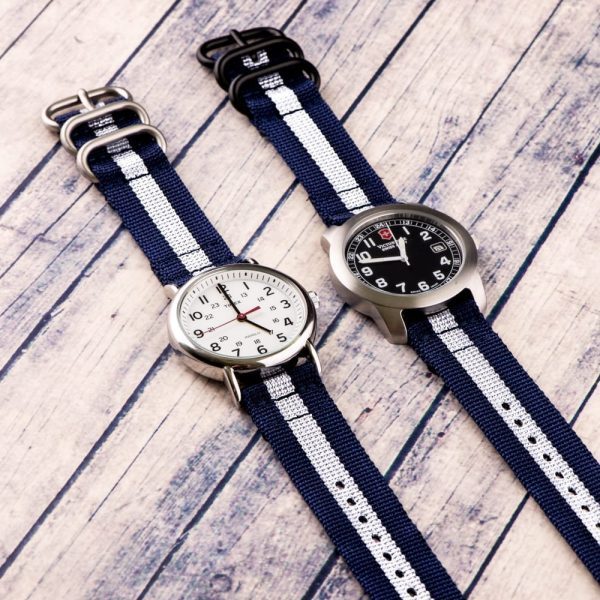 Navy & White 2-Piece Heavy Ballistic Bands - Image 2