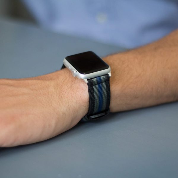 Black/Grey/Navy RAF Ballistic Watch Bands for Apple Watch<sup>®</sup> - Image 2