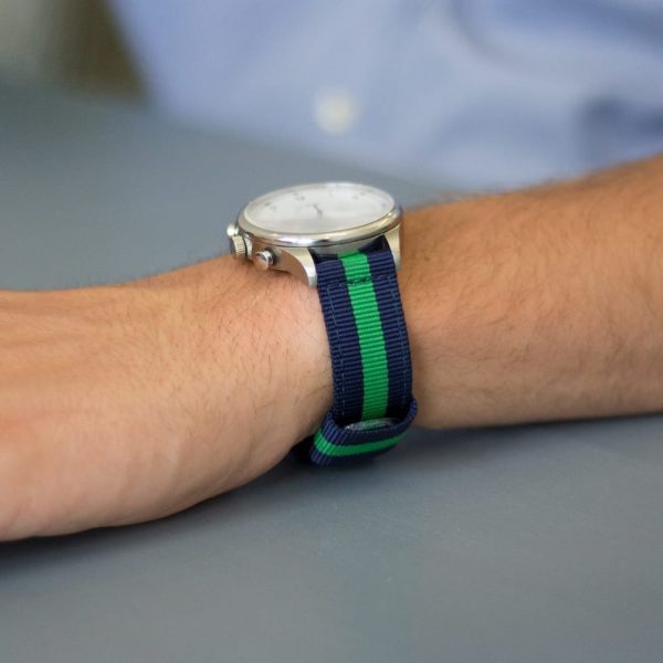Navy & Green 2-Piece RAF Ballistic Watch Bands - Image 2