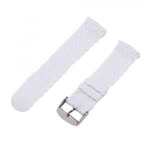 White 2-Piece Double Perlon Watch Bands