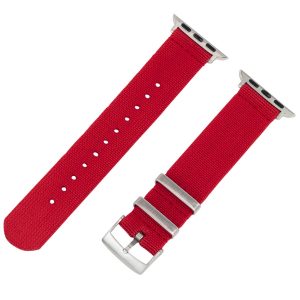 Red 2 Piece Parachute Elastic Ballistic Watch Bands for Apple Watch<sup>®</sup>