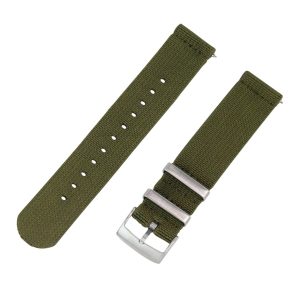 Army Green 2 Piece Parachute Elastic Ballistic Watch Bands