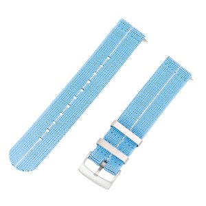Baby Blue & White 2 Piece Parachute Elastic Ballistic Watch Bands