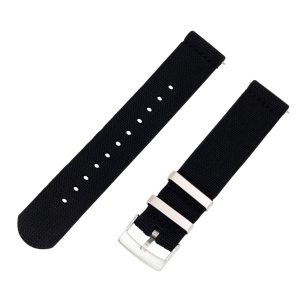 Black 2 Piece Parachute Elastic Ballistic Watch Bands