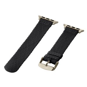 Black 2-Piece Perlon Watch Bands for Apple Watch<sup>®</sup>