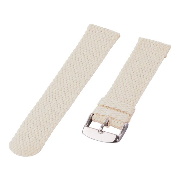 White 2-Piece Perlon Watch Bands