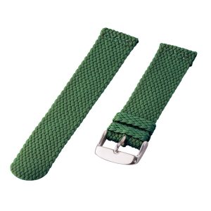 Green 2-Piece Perlon Watch Bands