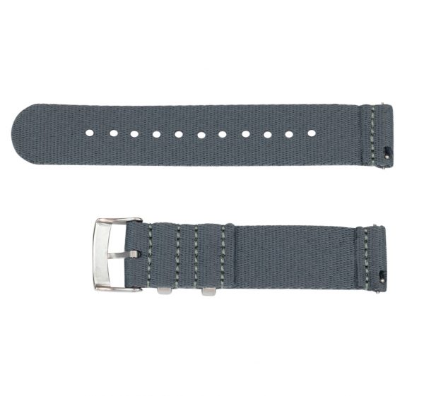 Grey 2 Piece Seat Belt 2.0 Ballistic Watch Bands - Image 3