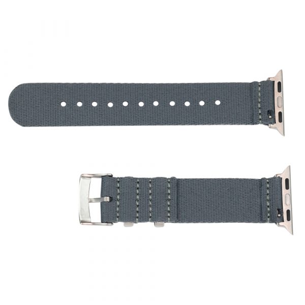 Grey 2 Piece Seat Belt 2.0 Ballistic Watch Bands for Apple Watch® - Image 2