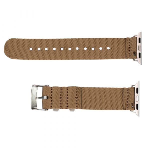 Khaki 2 Piece Seat Belt 2.0 Ballistic Watch Bands for Apple Watch® - Image 2