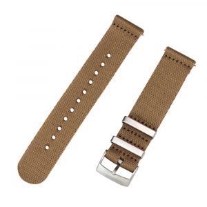 Khaki 2 Piece Seat Belt 2.0 Ballistic Watch Bands