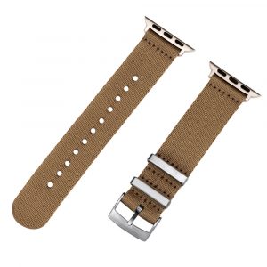 Khaki 2 Piece Seat Belt 2.0 Ballistic Watch Bands for Apple Watch®