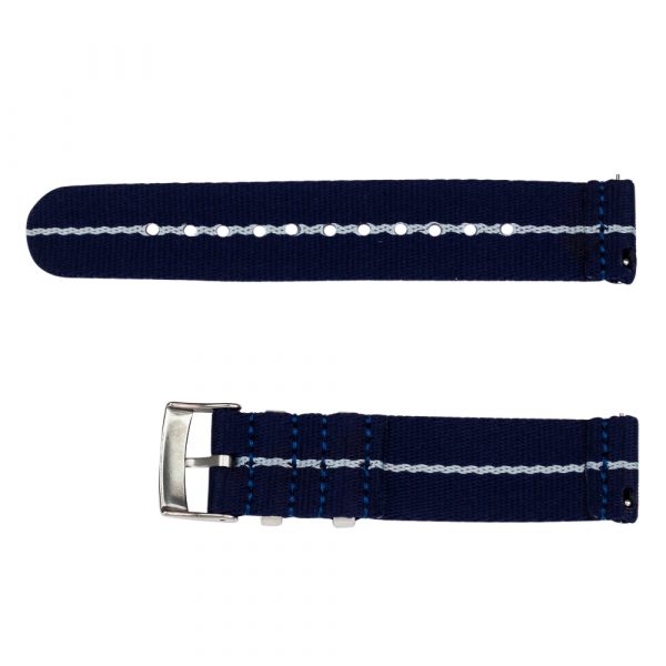 Navy & Grey 2 Piece Seat Belt 2.0 Ballistic Watch Bands - Image 3
