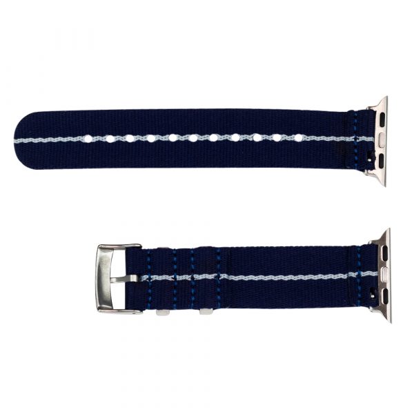 Navy & Grey 2 Piece Seat Belt 2.0 Ballistic Watch Bands for Apple Watch® - Image 2