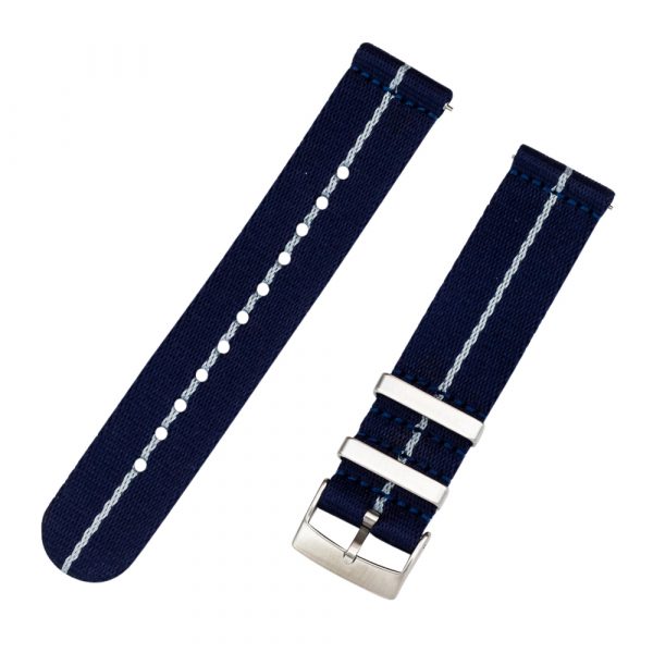 Navy & Grey 2 Piece Seat Belt 2.0 Ballistic Watch Bands