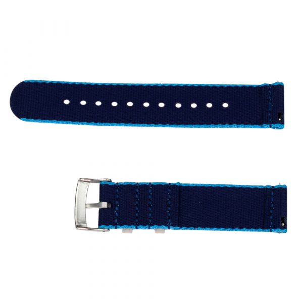 Sky & Navy 2 Piece Seat Belt 2.0 Ballistic Watch Bands - Image 3