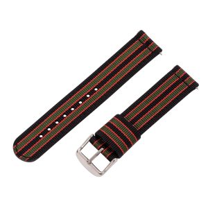 Black/Green/Red 2-Piece RAF Ballistic Watch Bands