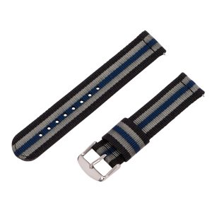 Black/Grey/Navy 2-Piece RAF Ballistic Watch Bands
