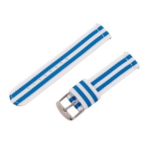 White & Light Blue 2-Piece RAF Ballistic Watch Bands