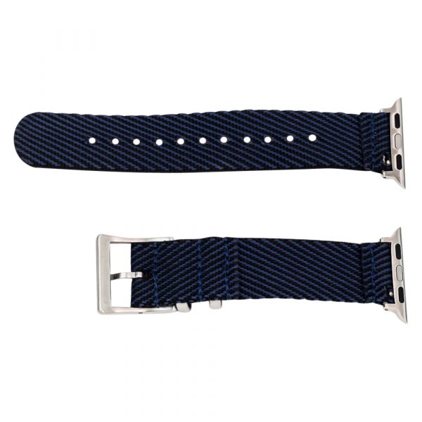 Navy & Black 2 Piece Slanted NATO Watch Bands for Apple Watch®