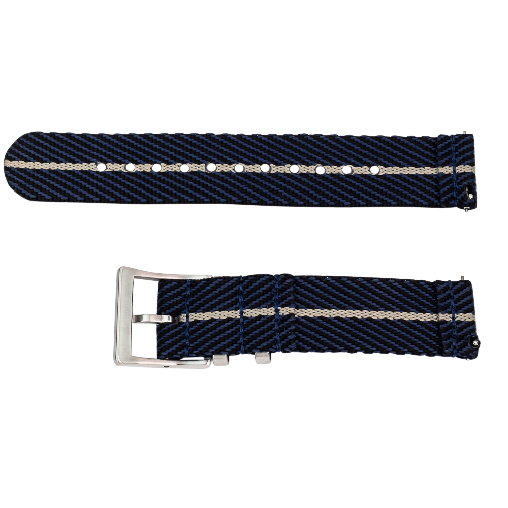 Navy/Black/Khaki 2 Piece Slanted Ballistic Watch Bands - Image 3
