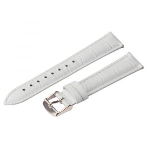 White Croco Leather Watch Bands