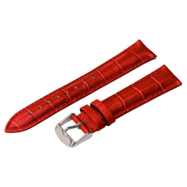 Red Croco Leather Watch Bands