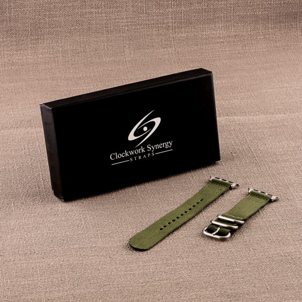 Army Green 2-Piece Heavy Ballistic Bands for Apple Watch<sup>®</sup> - Image 3
