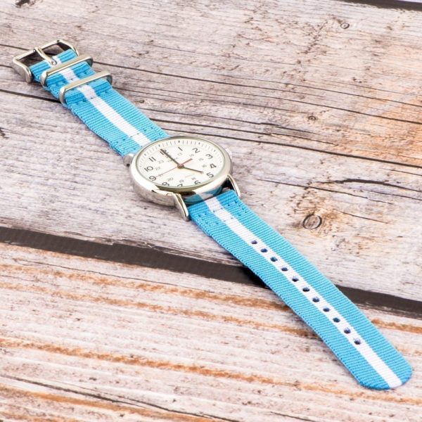 Baby Blue & White 2-piece Classic Ballistic Bands - Image 2