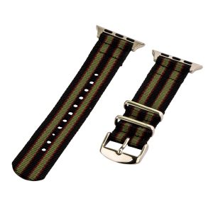 Black/Green/Red 2-Piece Classic Ballistic Bands for Apple Watch<sup>®</sup>