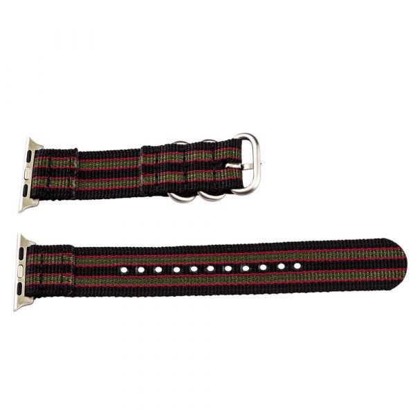 Black/Green/Red 2-piece Heavy Ballistic Bands for Apple Watch<sup>®</sup> - Image 4
