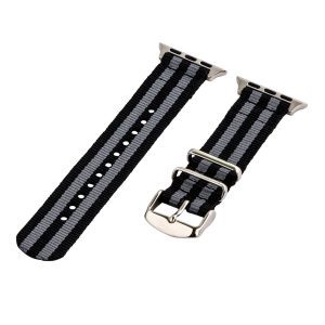 Black & Grey 2-Piece Classic Ballistic Bands for Apple Watch<sup>®</sup>