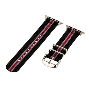 Black/Grey/Red 2-Piece Classic Ballistic Bands for Apple Watch<sup>®</sup>