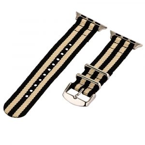 Black & Khaki 2-Piece Classic Ballistic Bands for Apple Watch<sup>®</sup>