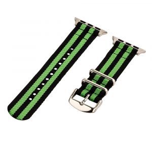 Black & Lime 2-Piece Classic Ballistic Bands for Apple Watch<sup>®</sup>