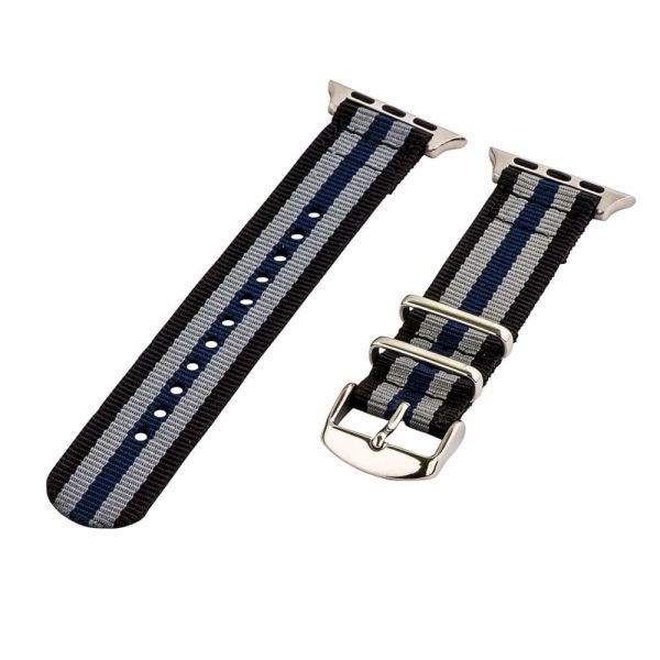 Black/Grey/Navy 2-Piece Classic Ballistic Bands for Apple Watch<sup>®</sup>