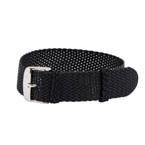 Black Perlon Watch Strap