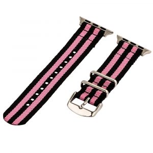 Black & Pink 2-Piece Classic Ballistic Bands for Apple Watch<sup>®</sup>