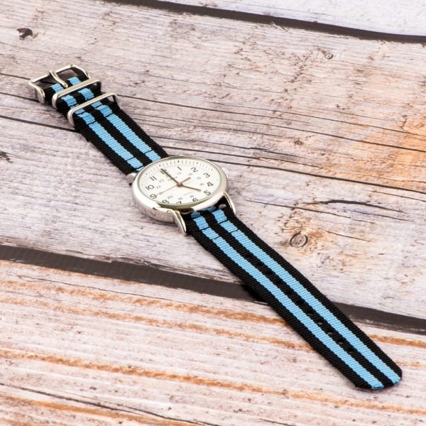Black & Sky Blue 2-piece Classic Ballistic Bands - Image 2