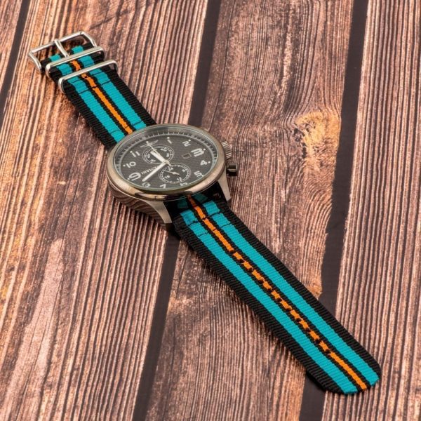 Black/Turquoise/Orange 2-piece Classic Ballistic Bands - Image 2