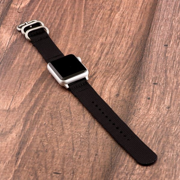 Black 2-Piece Heavy Ballistic Bands for Apple Watch<sup>®</sup> - Image 2