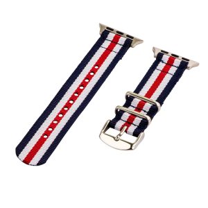 Blue/Red/White 2-Piece Classic Ballistic Bands for Apple Watch<sup>®</sup>