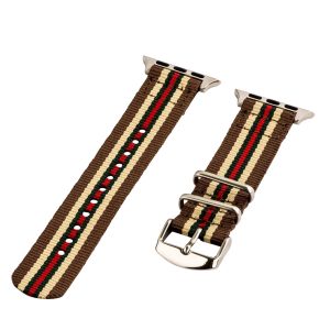 Brown/Tan/Green/Red 2-Piece Classic Ballistic Bands for Apple Watch<sup>®</sup>
