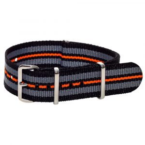 Black/Grey/Orange Classic Ballistic Strap