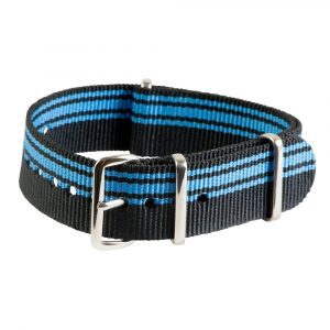 Racing Black & Sky Classic Ballistic Strap