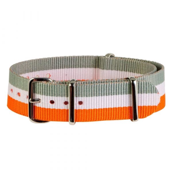 Grey/White/Orange Classic Ballistic Strap