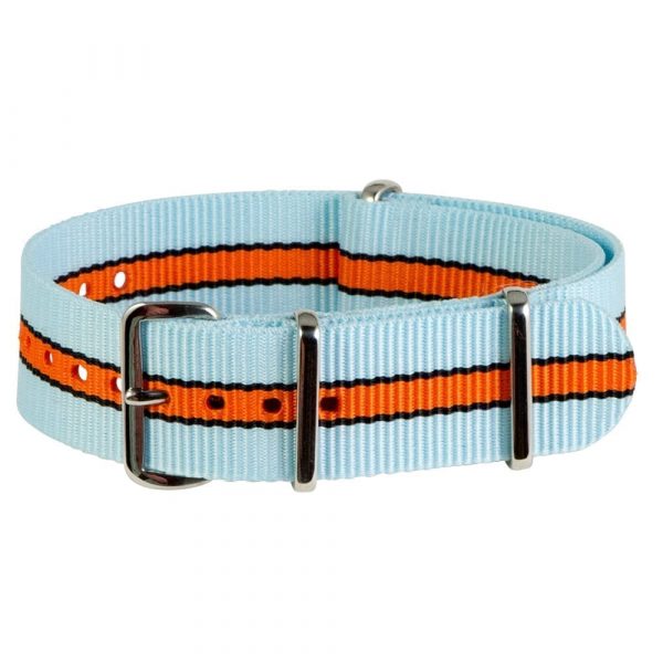 Light Blue/Black/Orange Classic Ballistic Strap