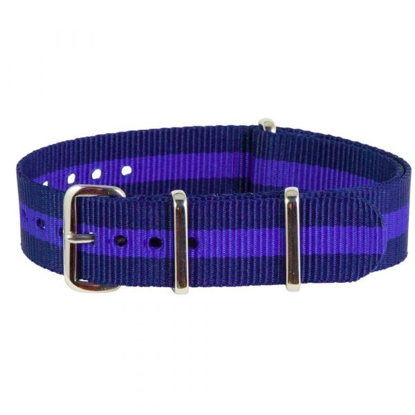 Navy & Purple Classic Ballistic Strap